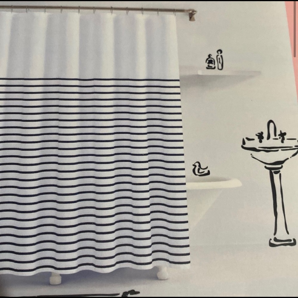 Kate Spade Harbor Stripe Shower Curtain